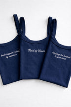 Personalized Embroidered Tank Top, Custom Embroidery Crop top Mrs Bride gift, Bachelorette party idea